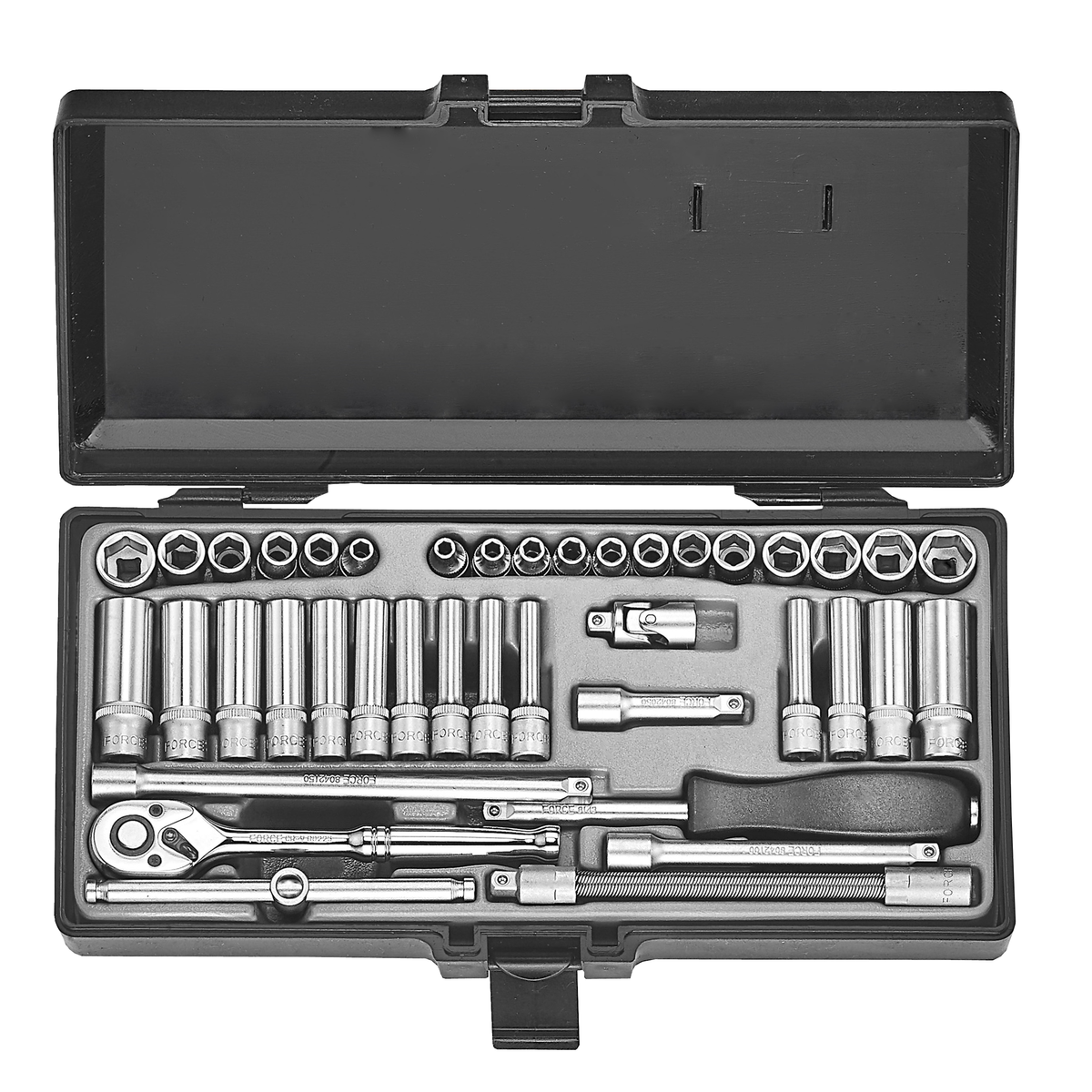40pc 1/4"DR. 6pt. Flank socket combination set (S&M)