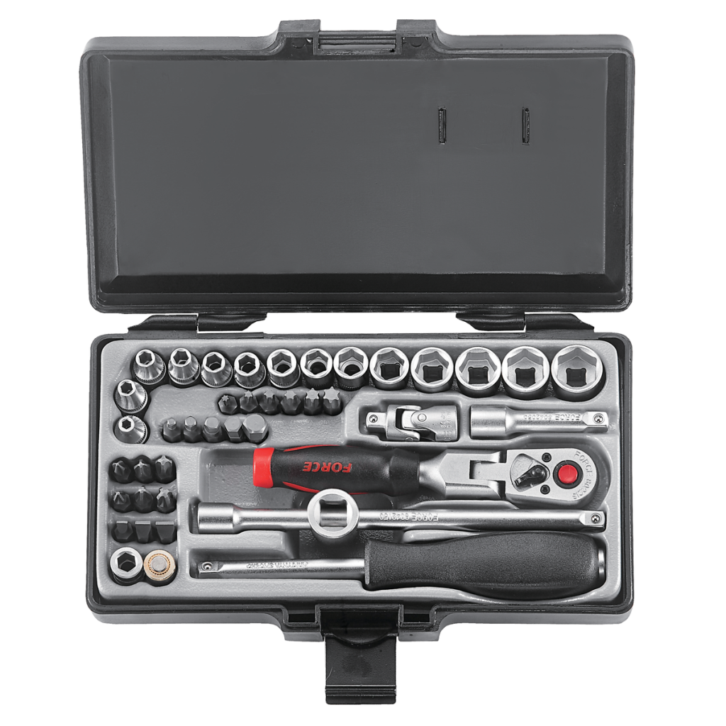 42pc 1/4"DR. 6pt. Flank socket combination set