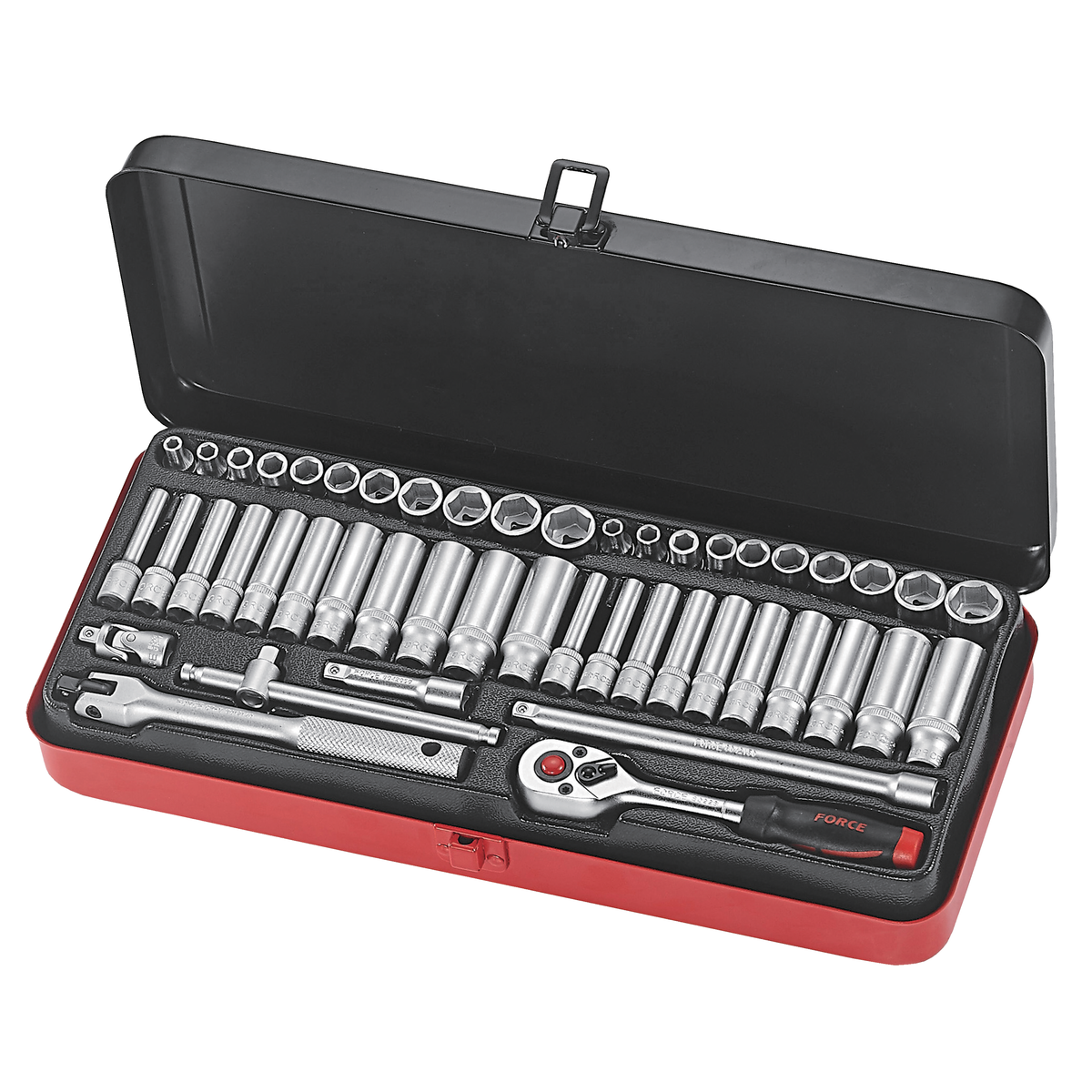 48pc 1/4"DR. 6pt. Flank socket combination set (S&M)