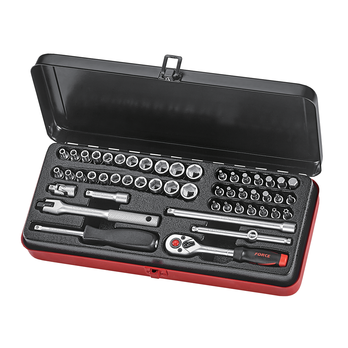 50pc 1/4"DR. 6pt. Flank socket combination set (S&M)
