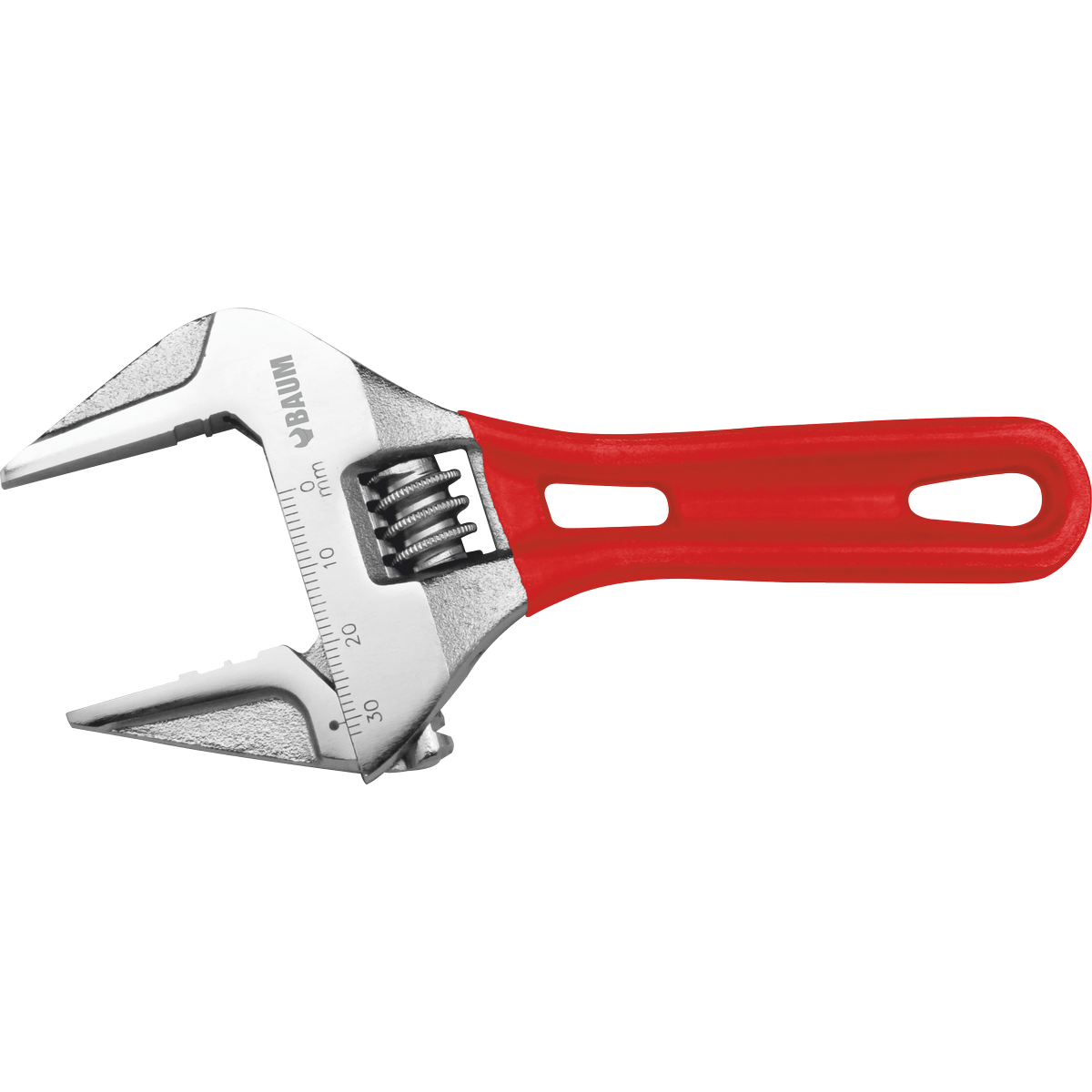 STUBBY SLIM WIDE JAW ADJUSTABLE WRENCH