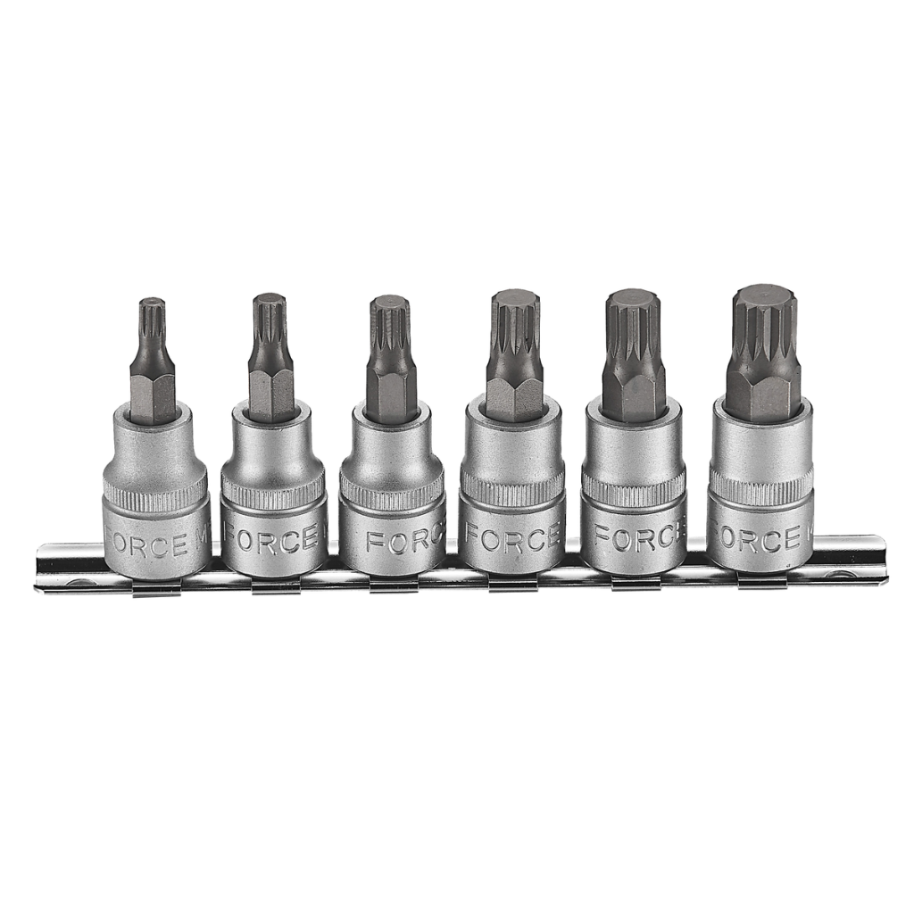 6pc 3/8"DR. Spline socket bit set