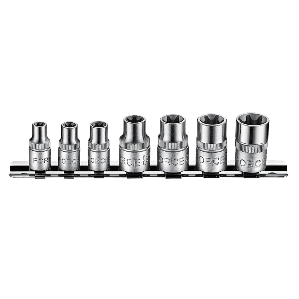 7pc 1/4" & 3/8" Star socket set