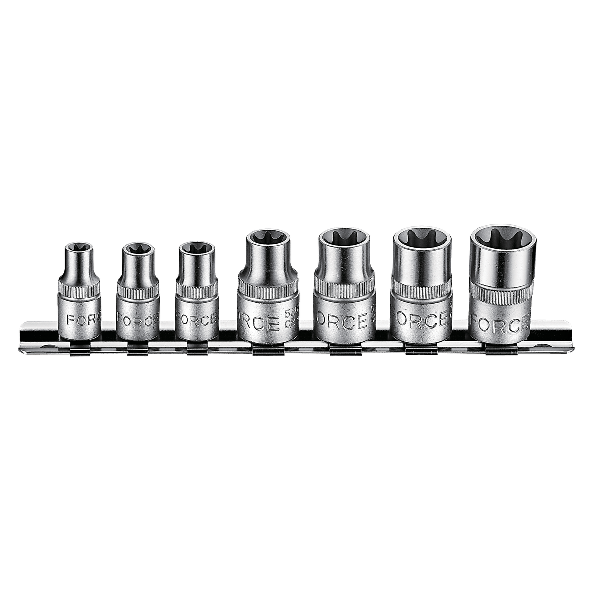 7pc 1/4" & 3/8" Star socket set