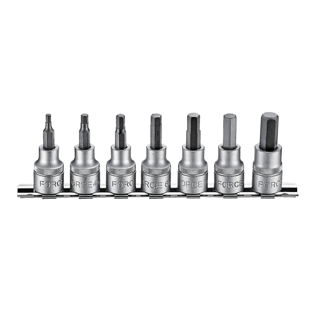 7pc 3/8"DR. Hex socket bit set