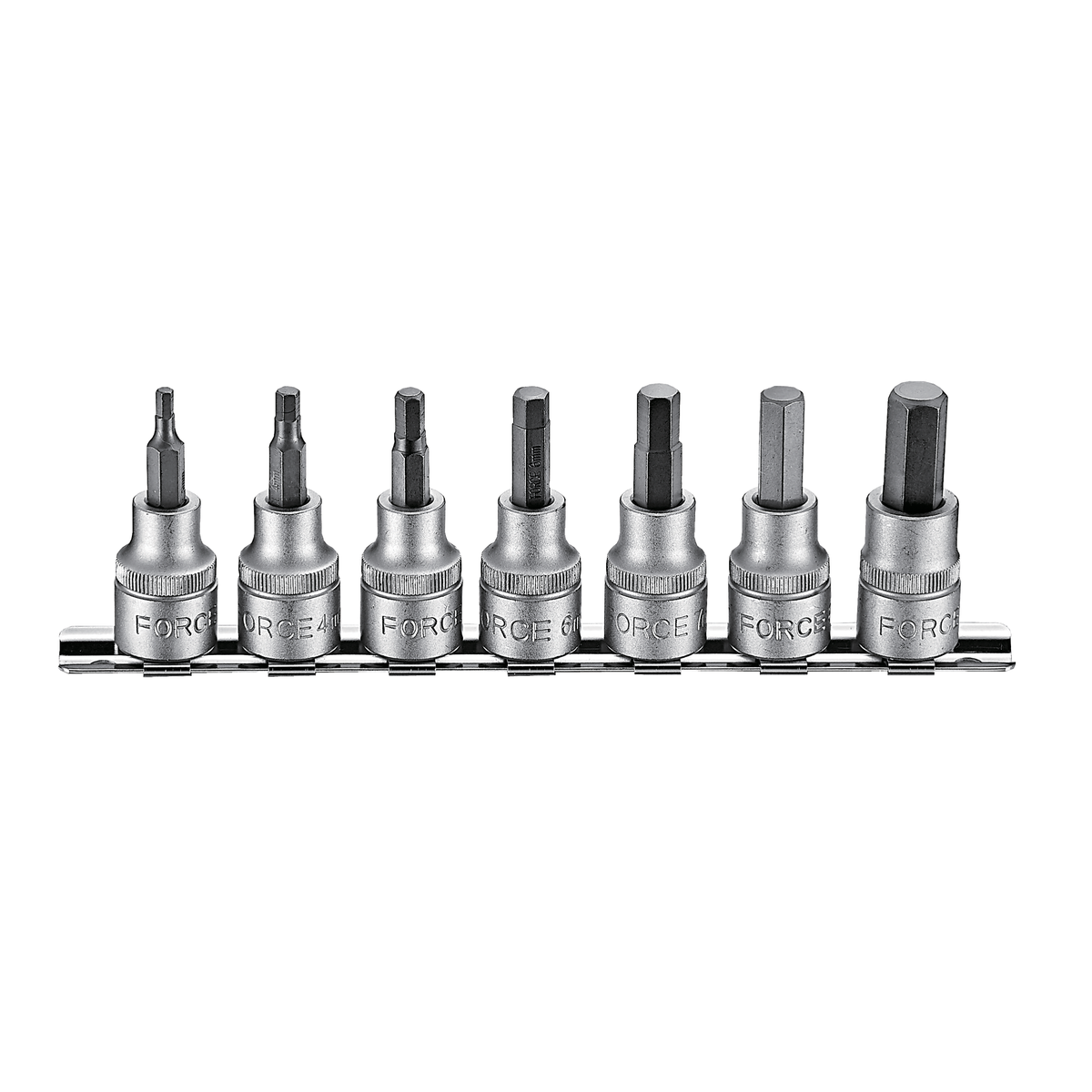 7pc 3/8"DR. Hex socket bit set