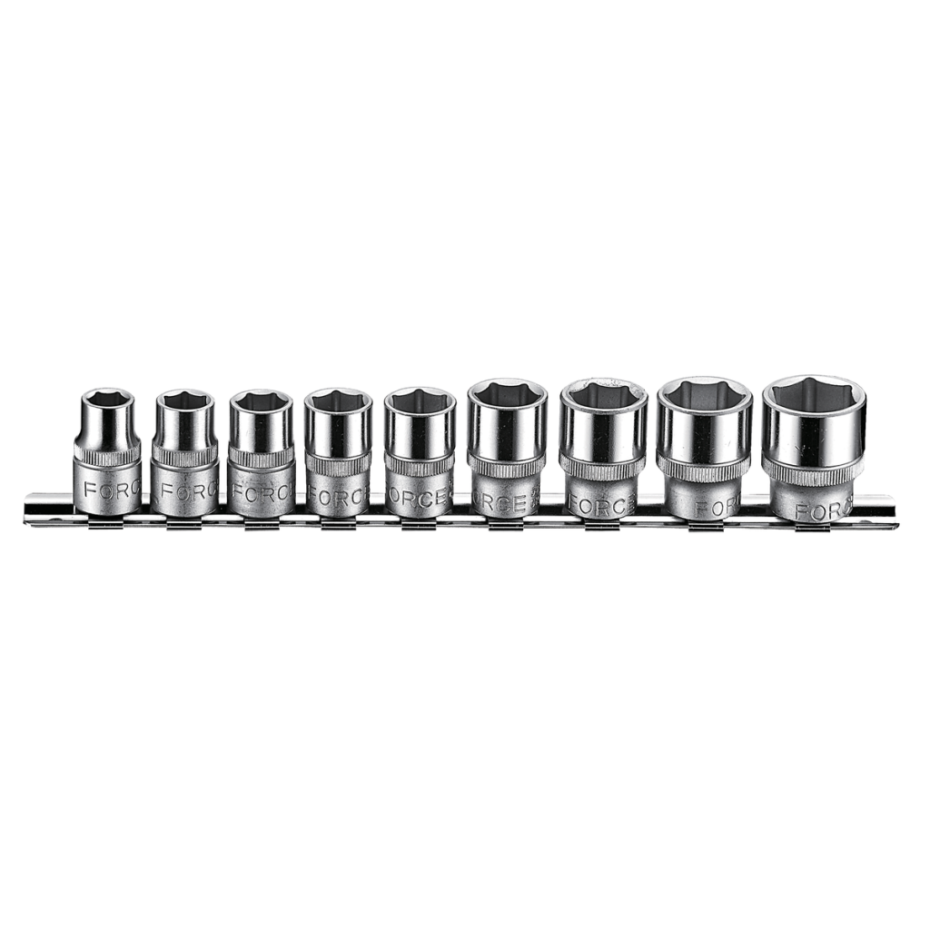 9pc 3/8"DR. 6pt. Flank socket set