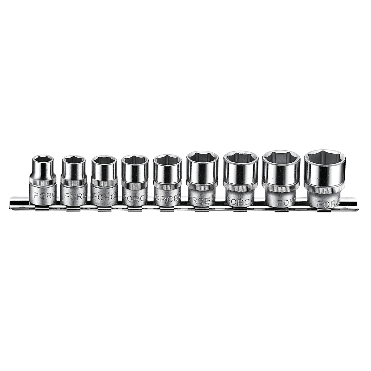 9pc 3/8"DR. 6pt. Flank socket set