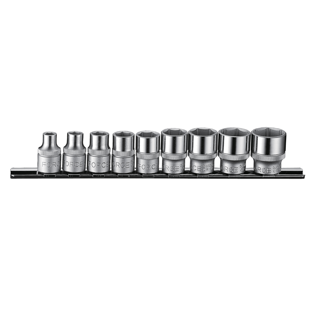 9pc 3/8"DR. 6pt. Flank socket set (SAE)