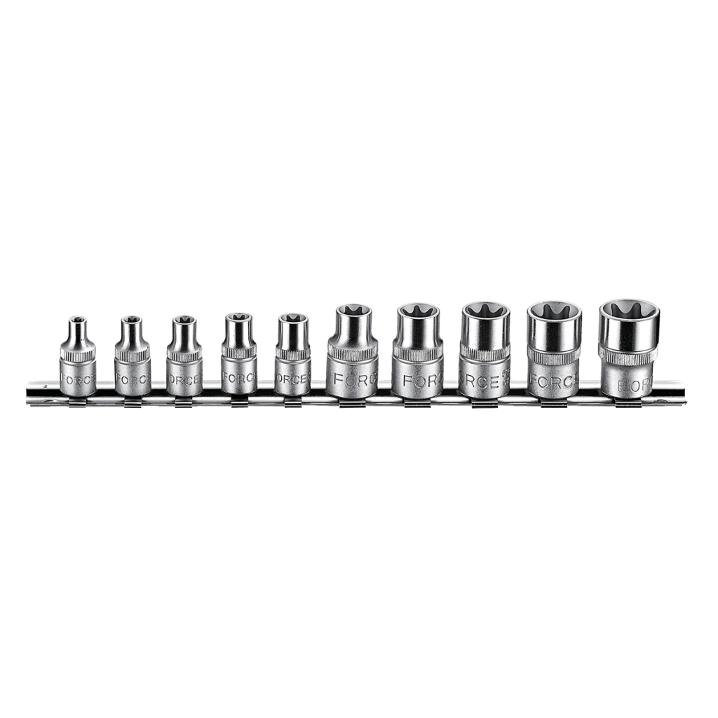 10pc 1/4" & 3/8" Star socket set