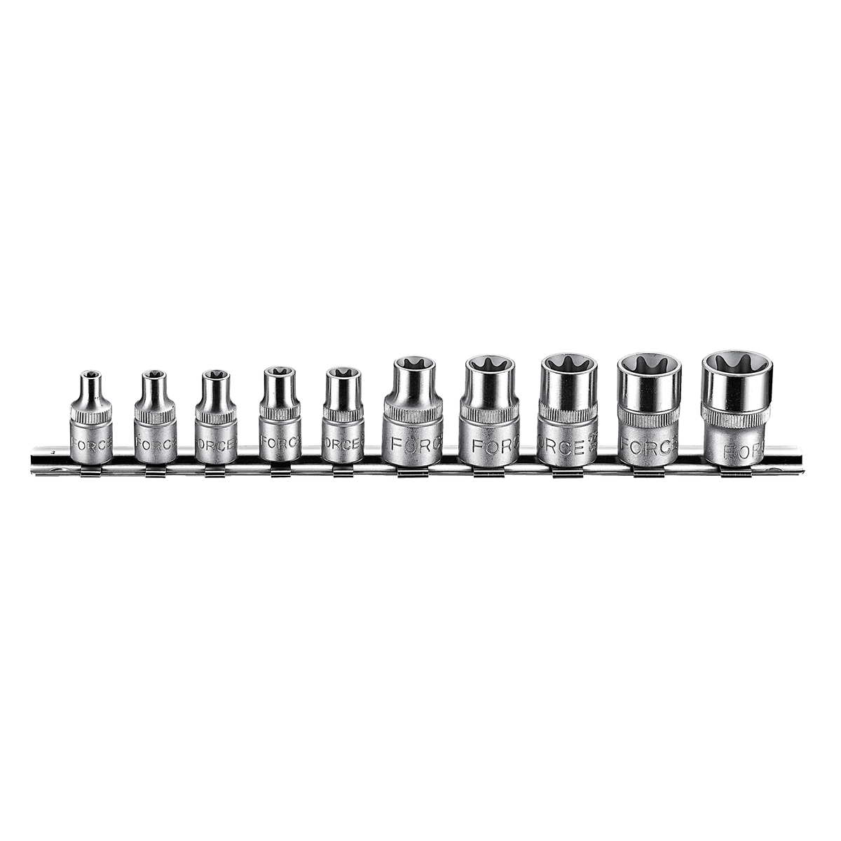 10pc 1/4" & 3/8" Star socket set