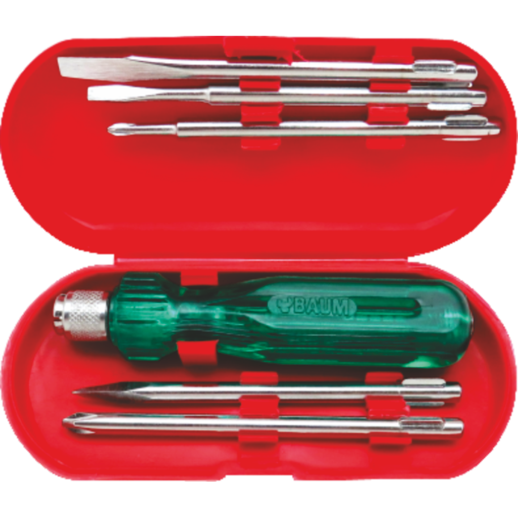 SCREW DRIVER KIT 5-IN-1 ACETATE HANDLE