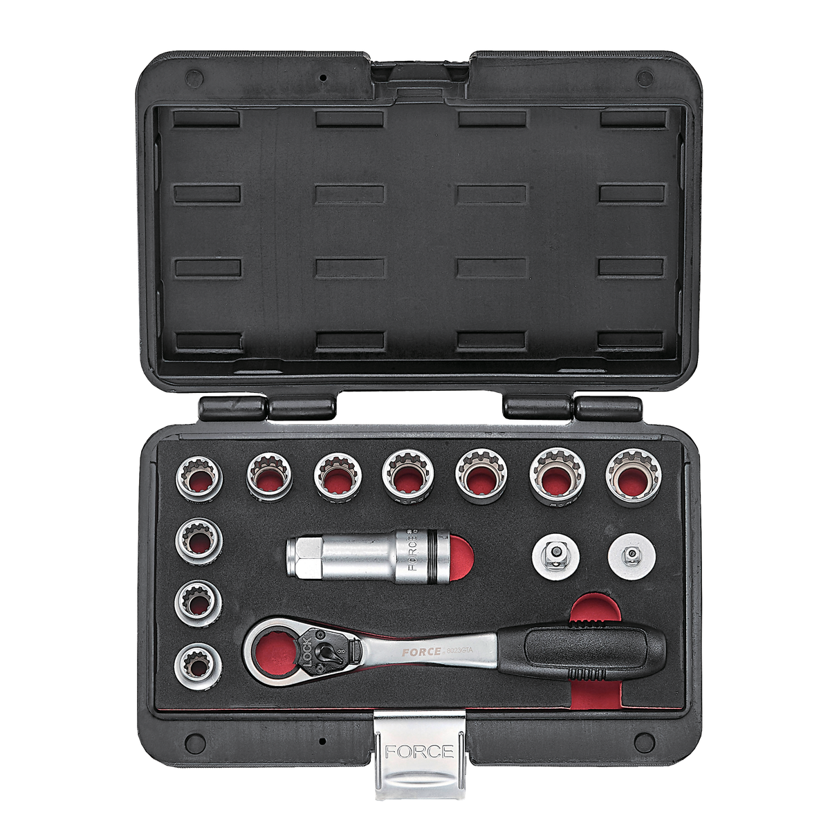 14pc 3/8"DR. Go-through spline socket combination set