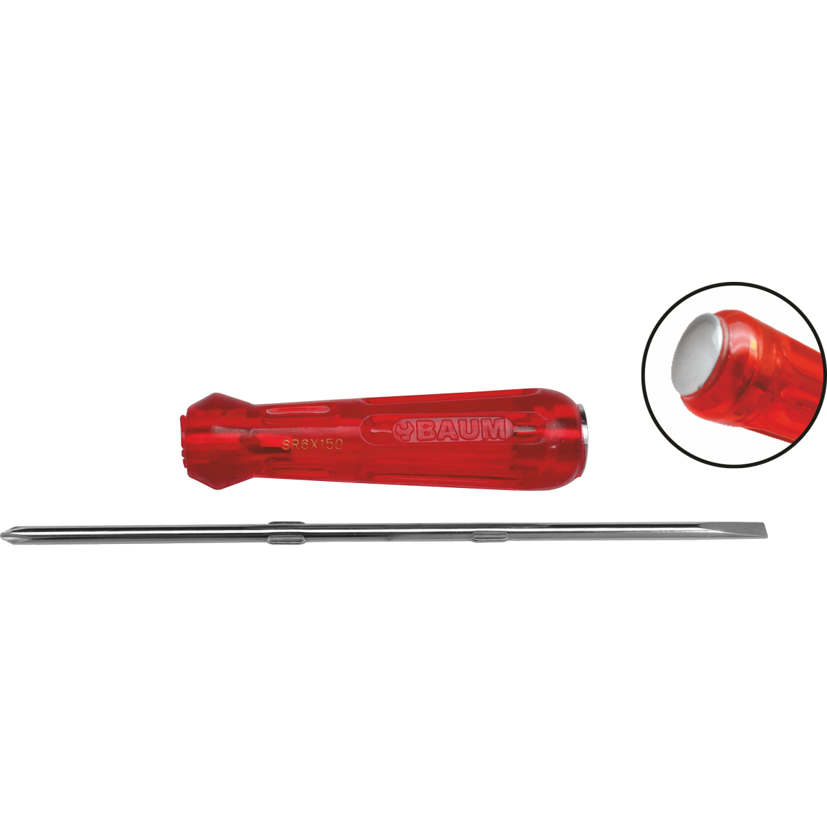 2-IN-1 REVERSIBLE SCREW DRIVER STRIKING ACETATE HANDLE