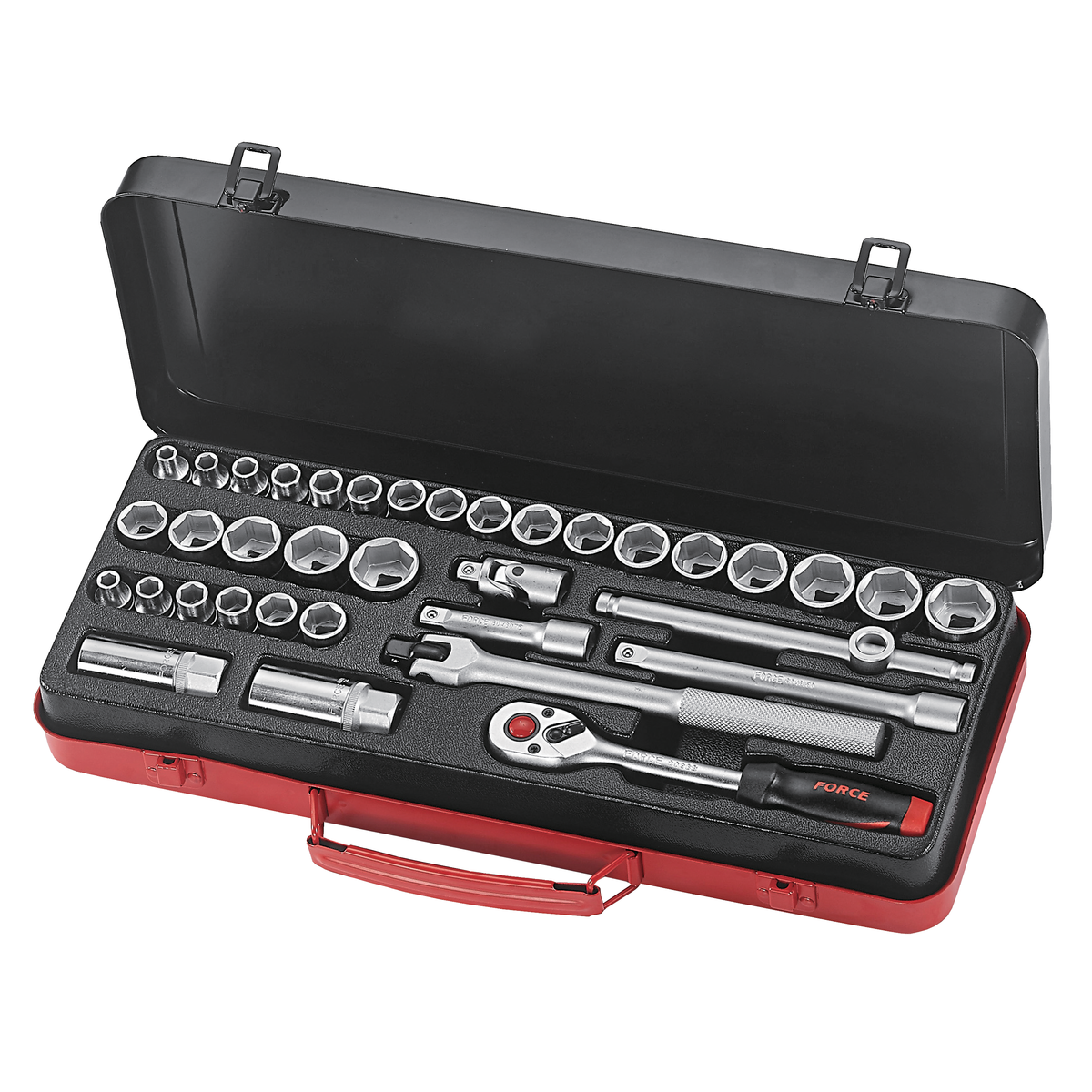 36pc 3/8"DR. 6pt. Flank socket combination set (S&M)