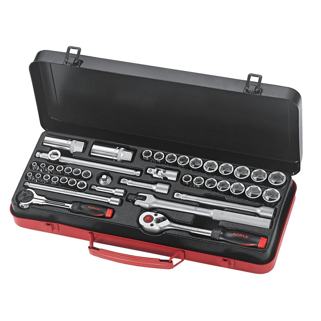 43pc 1/4" & 3/8" 6pt. Flank socket combination set (S&M)
