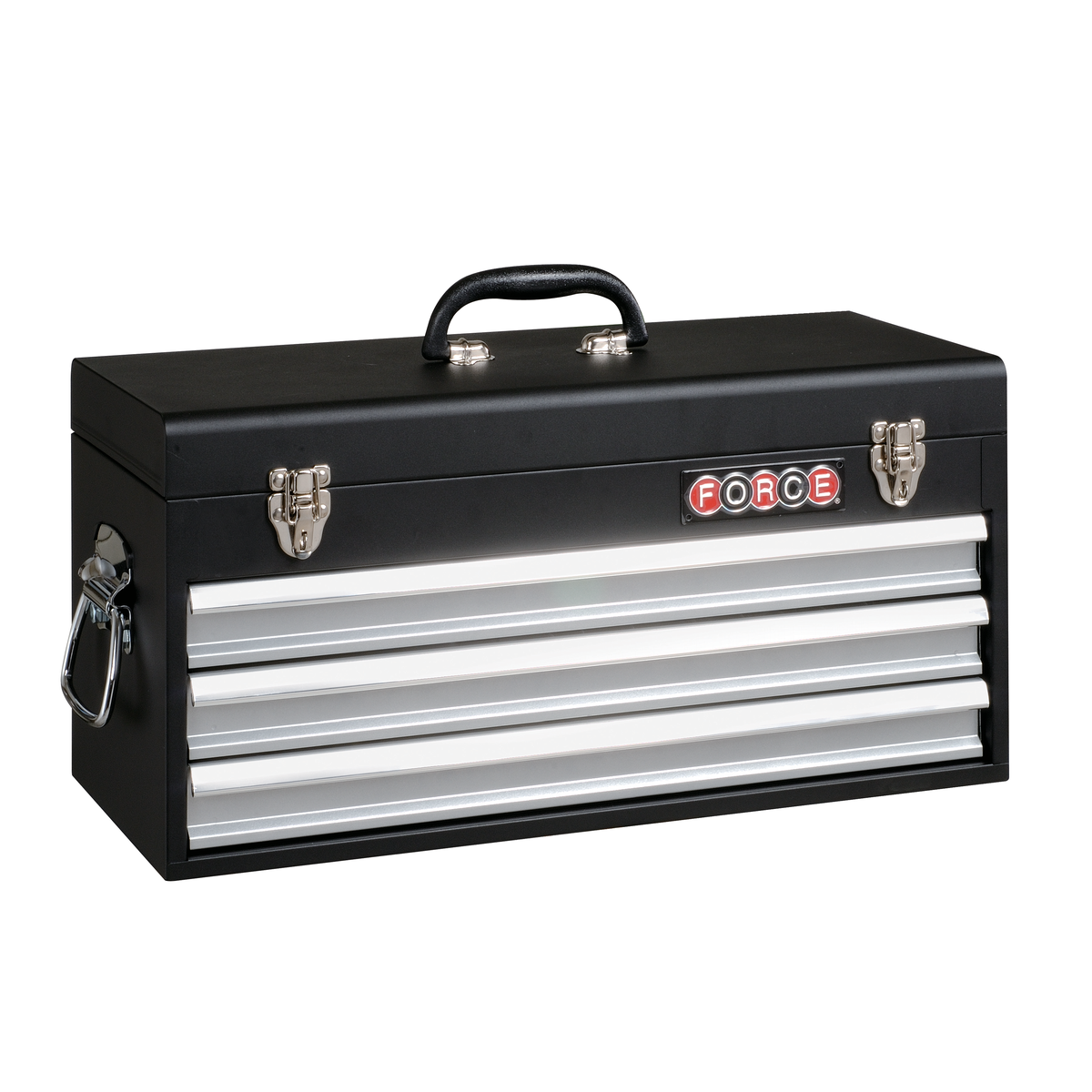 3-Drawer black tool box