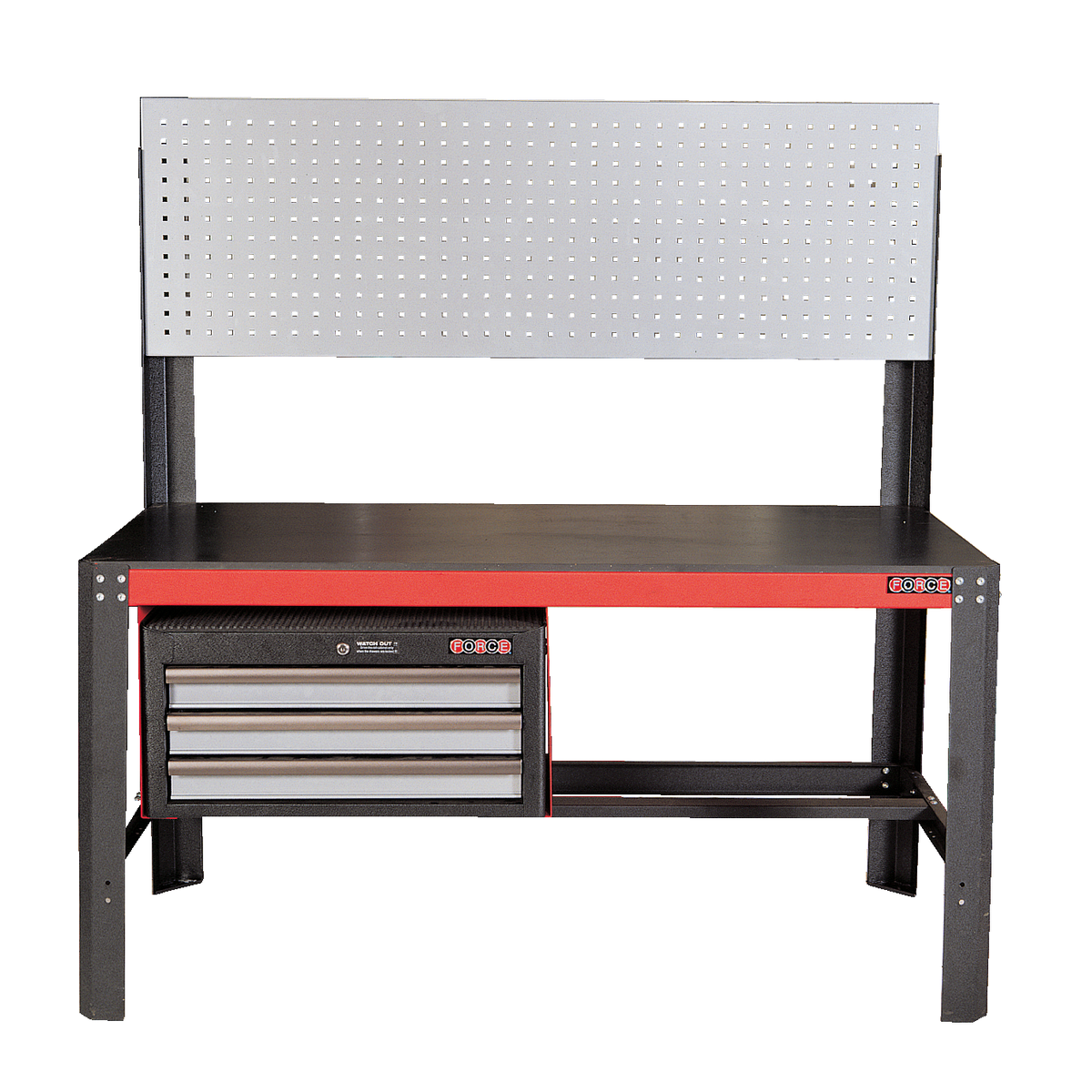 Heavy-duty workbench with drawers & fiberboard