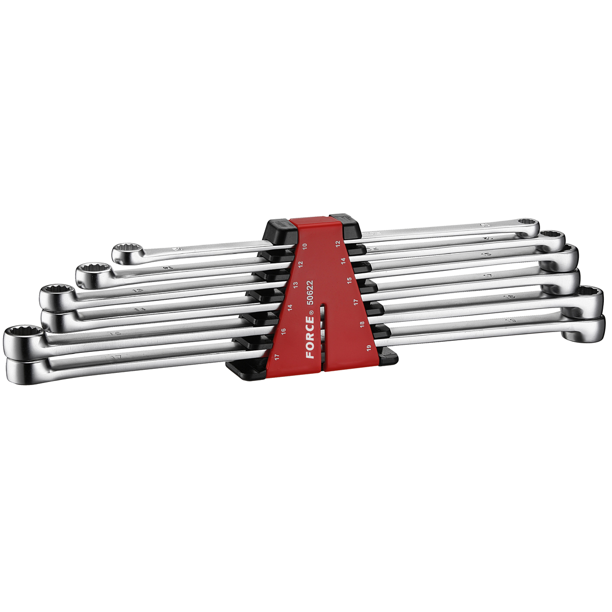 6pc Extra-long flat ring wrench set