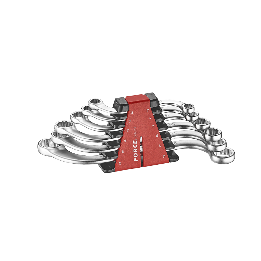 6pc S-form ring wrench set