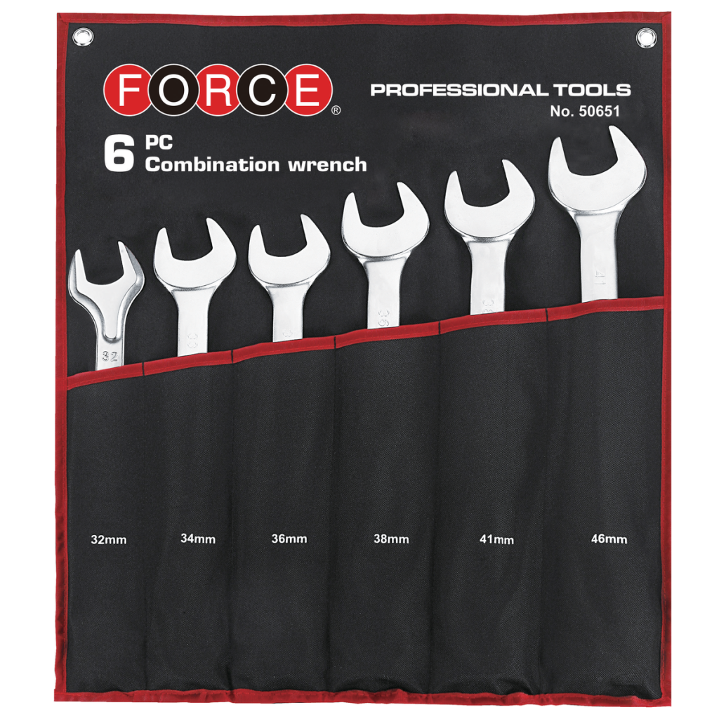 6pc Jumbo combination wrench set