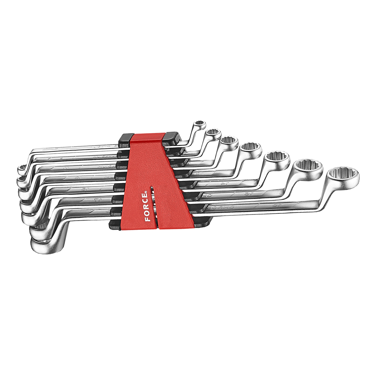 7pc 75º Offset ring wrench set