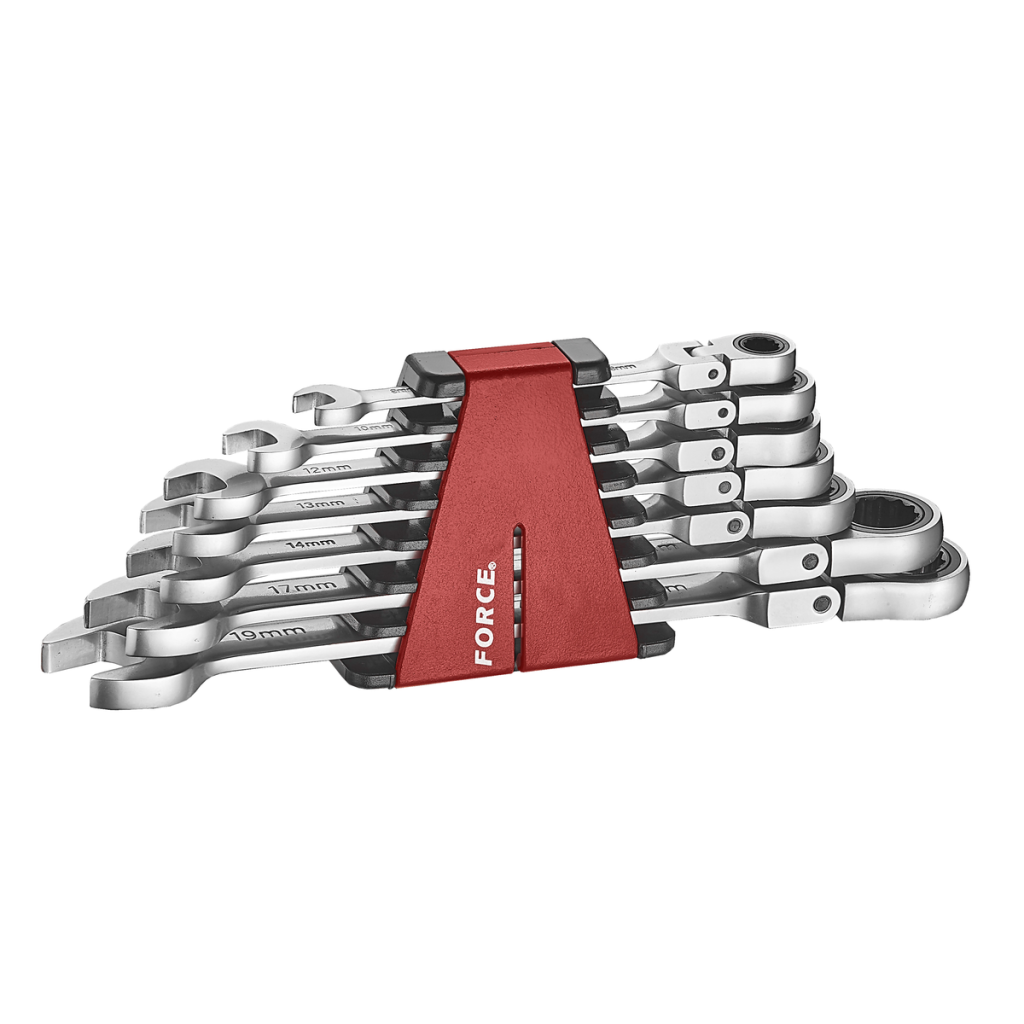 7pc Flexible ratchet wrench set