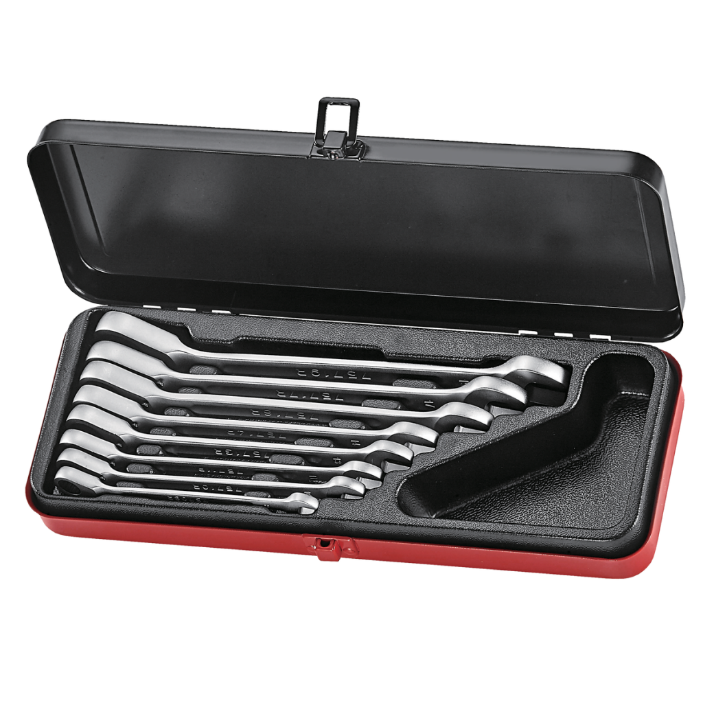 8pc Reversible ratchet wrench set (SAE)