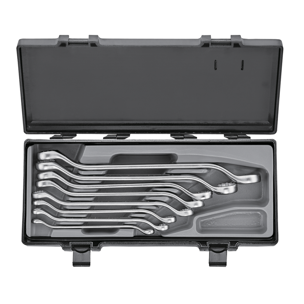 8pc 45º Offset ring wrench set (SAE)