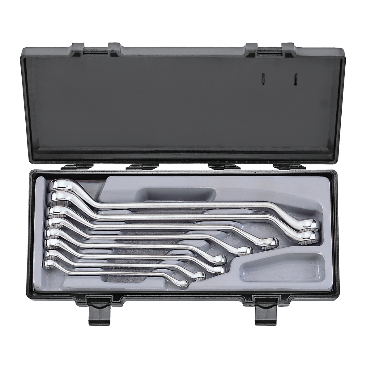 8pc 45º Offset ring wrench set