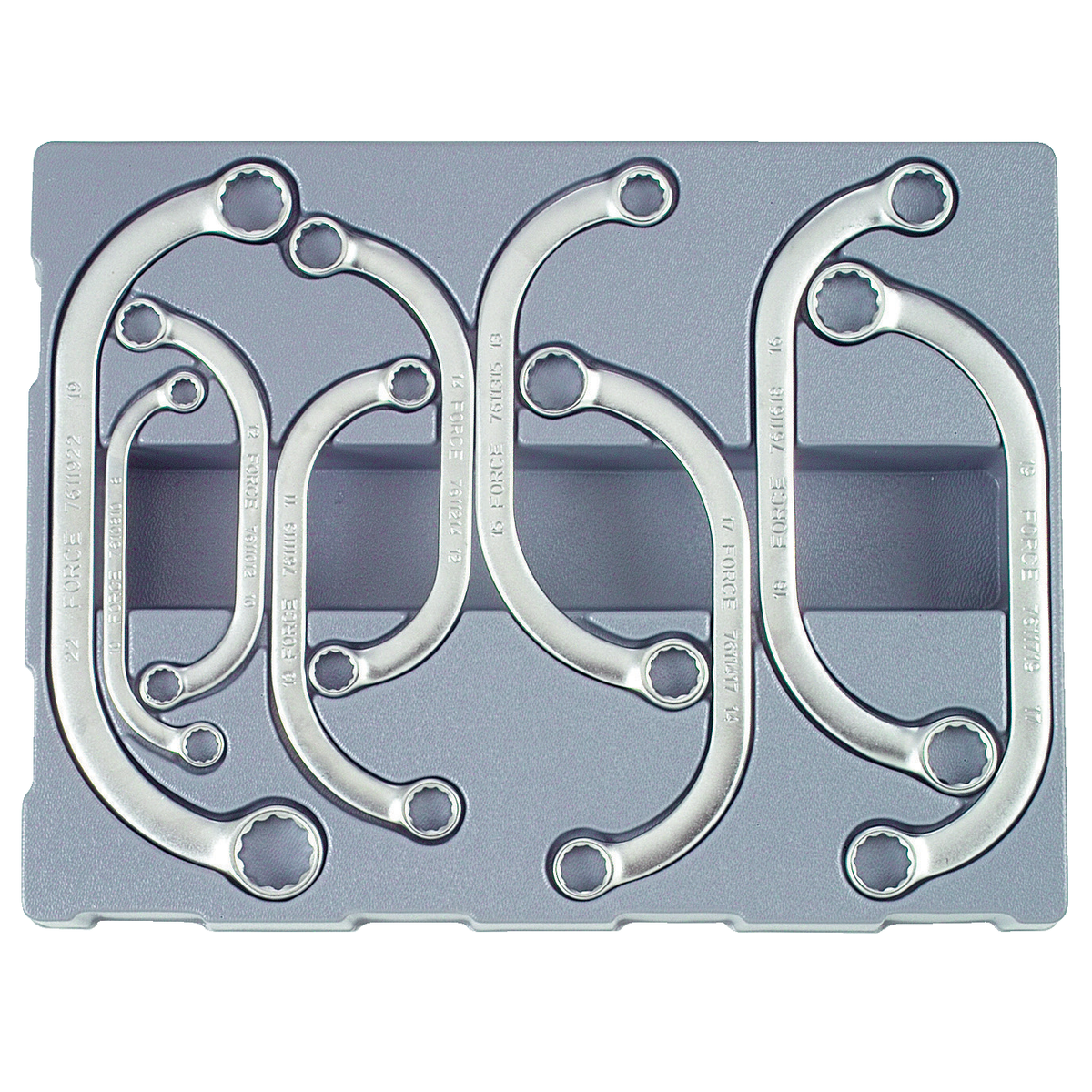9pc Half-moon ring wrench set