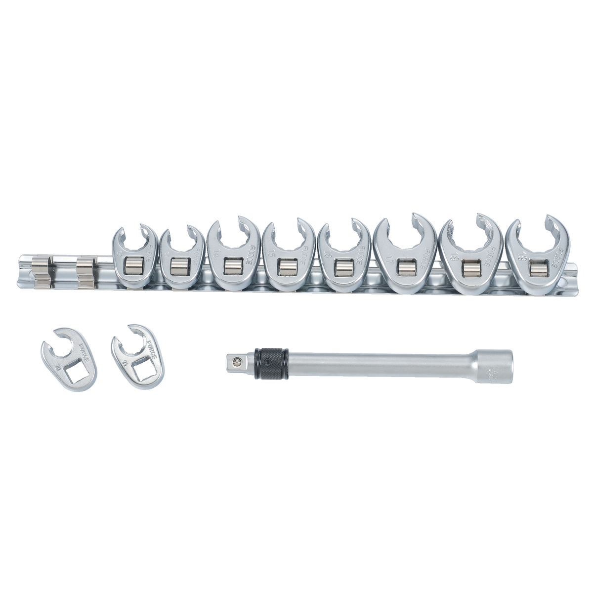 11pc 3/8"DR. Crowfoot flare nut wrench set