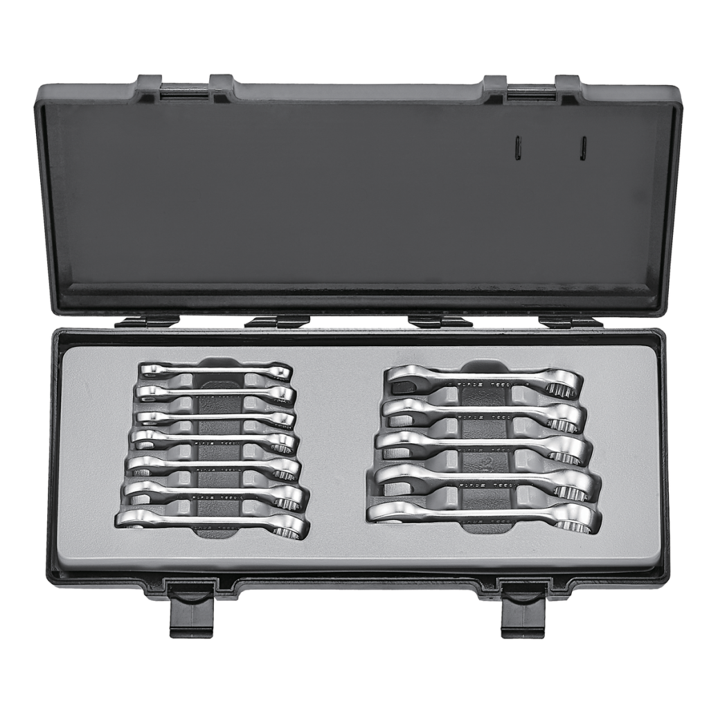 12pc Midget combination wrench set