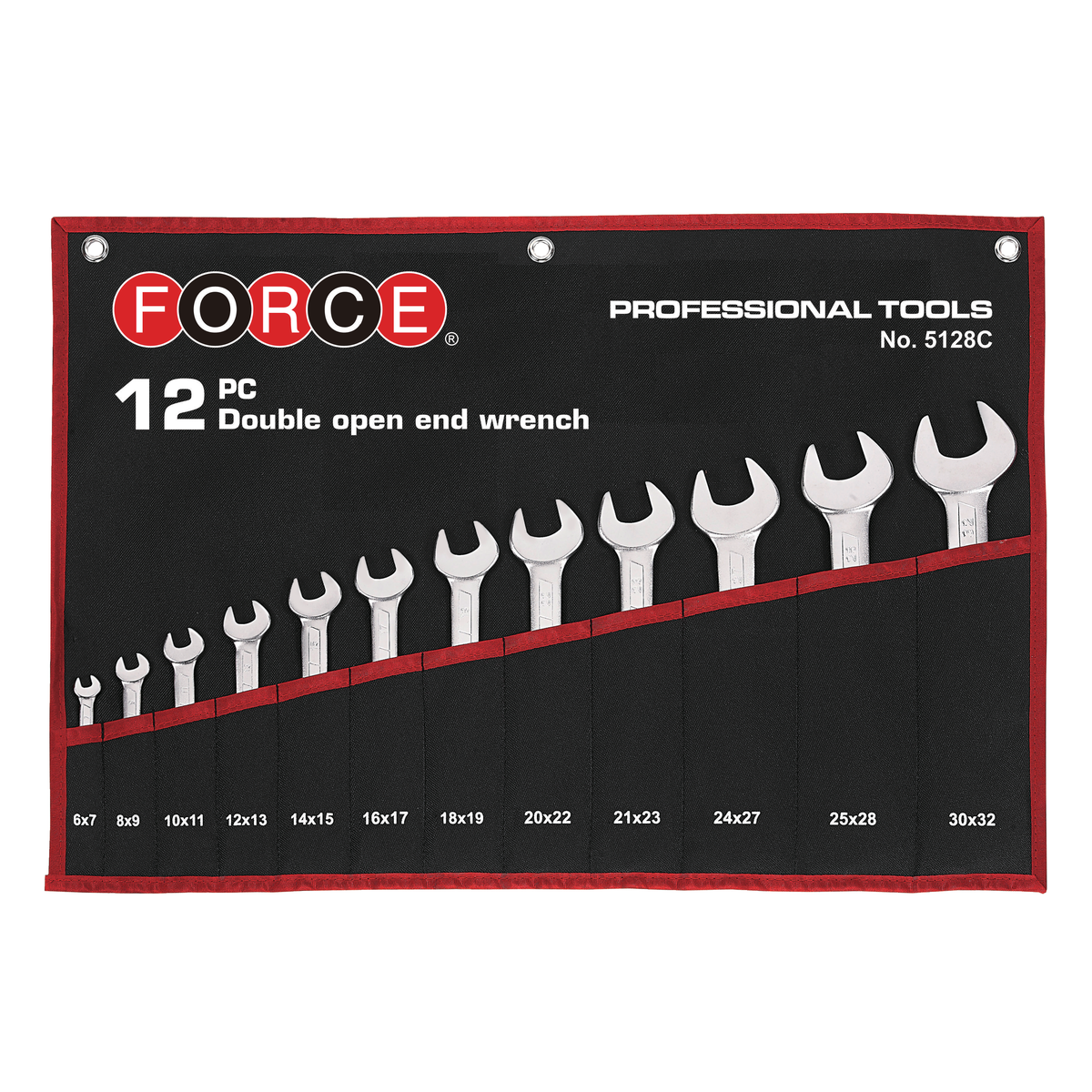 12pc Double open end wrench set