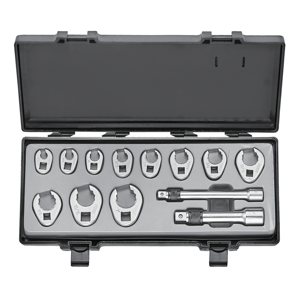 13pc Crowfoot flare nut wrench set (SAE)