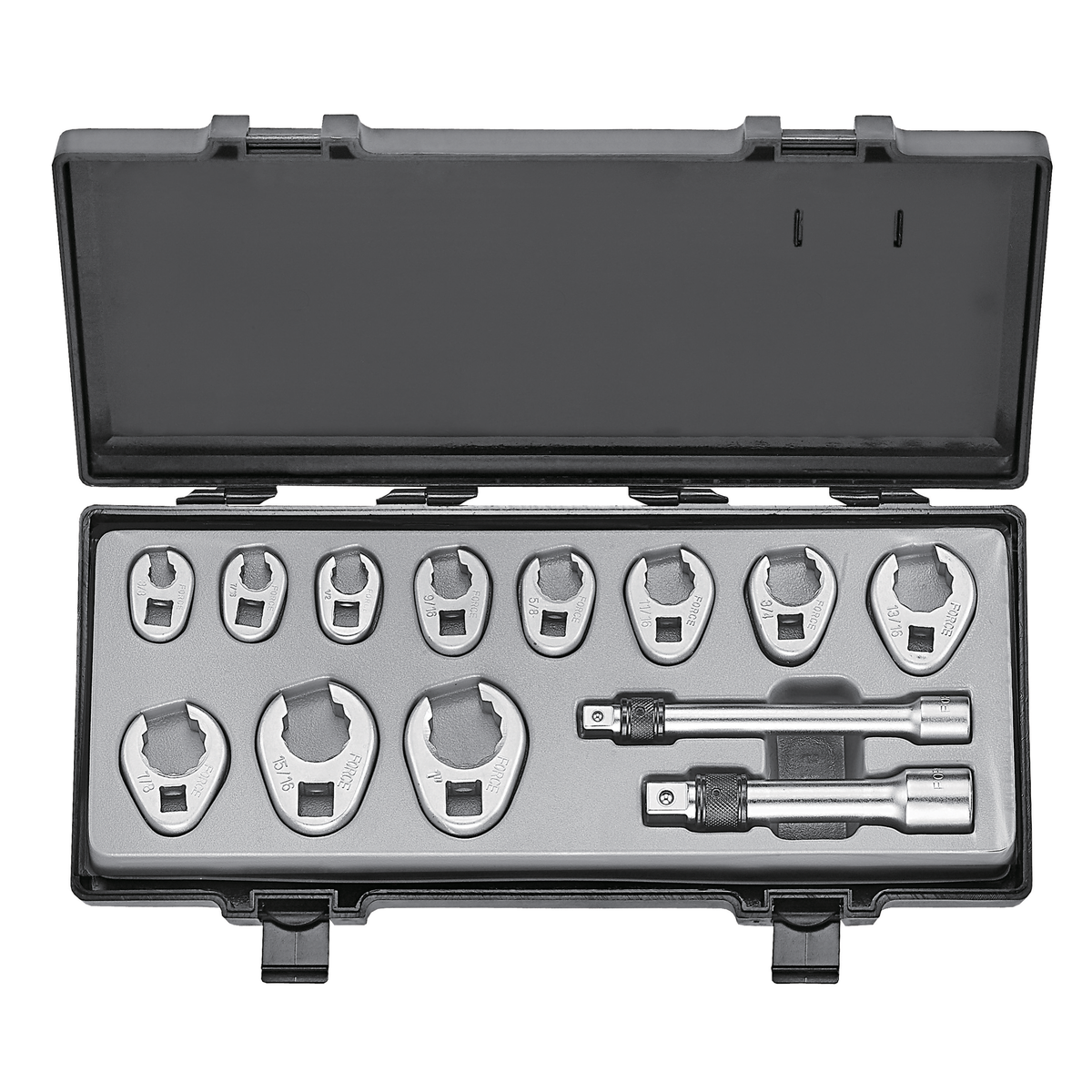13pc Crowfoot flare nut wrench set (SAE)