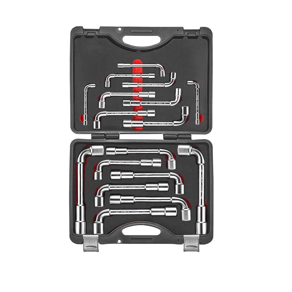 17pc Angle 6pt.-6pt. socket wrench set