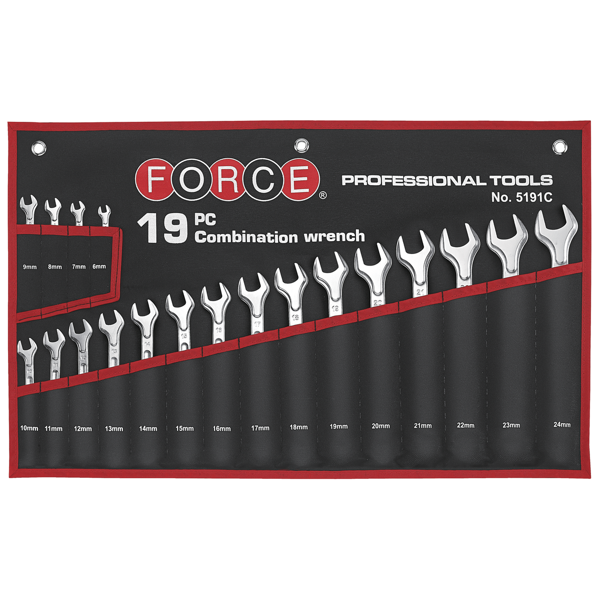 19pc Combination wrench set