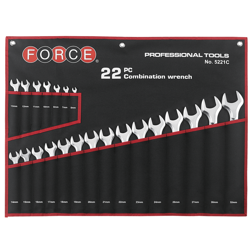 22pc Combination wrench set