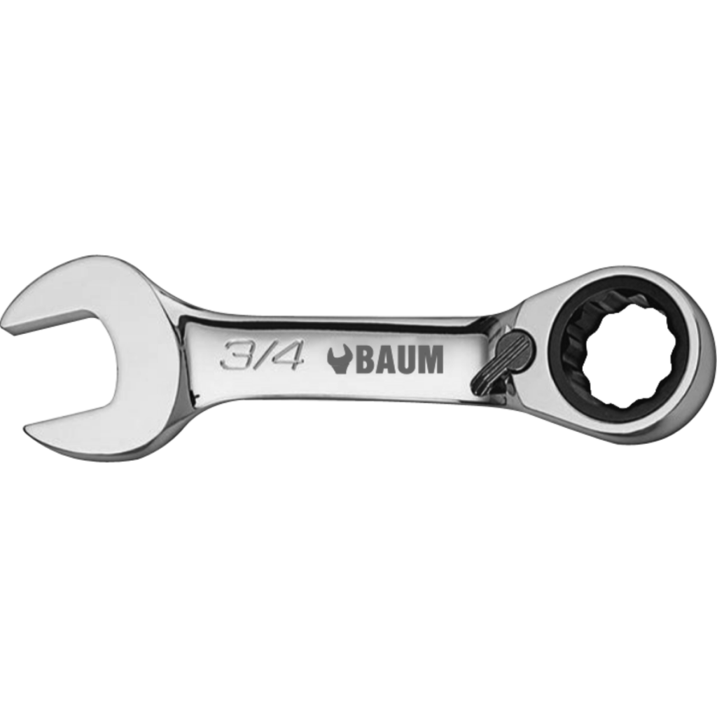 REVERSIBLE STUBBY RATCHET WRENCH
