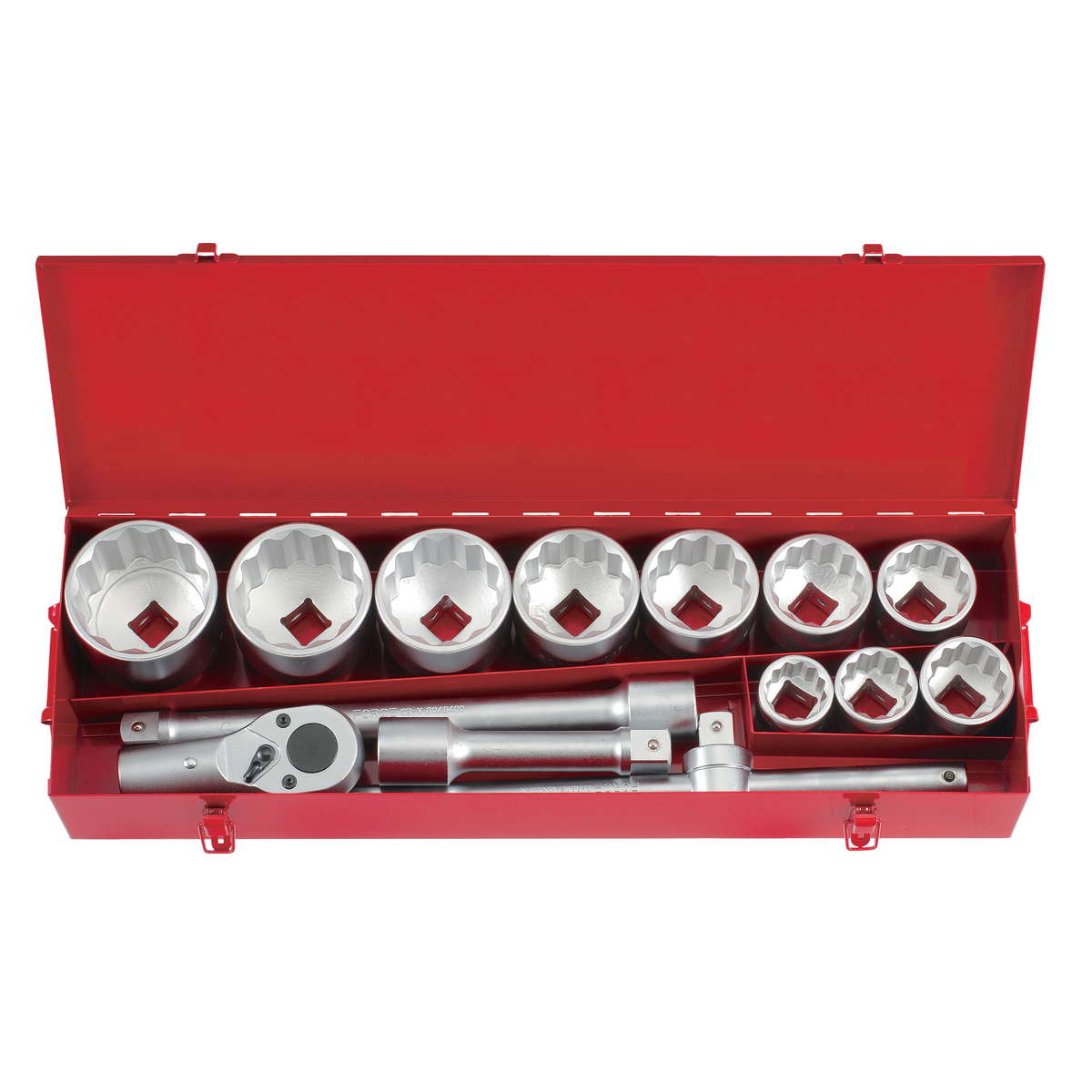 14pc 1"DR. 12pt. Flank socket combination set