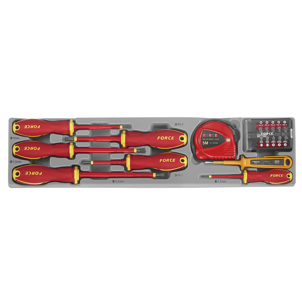 3-Layer tool box with 25pc Insulated tools