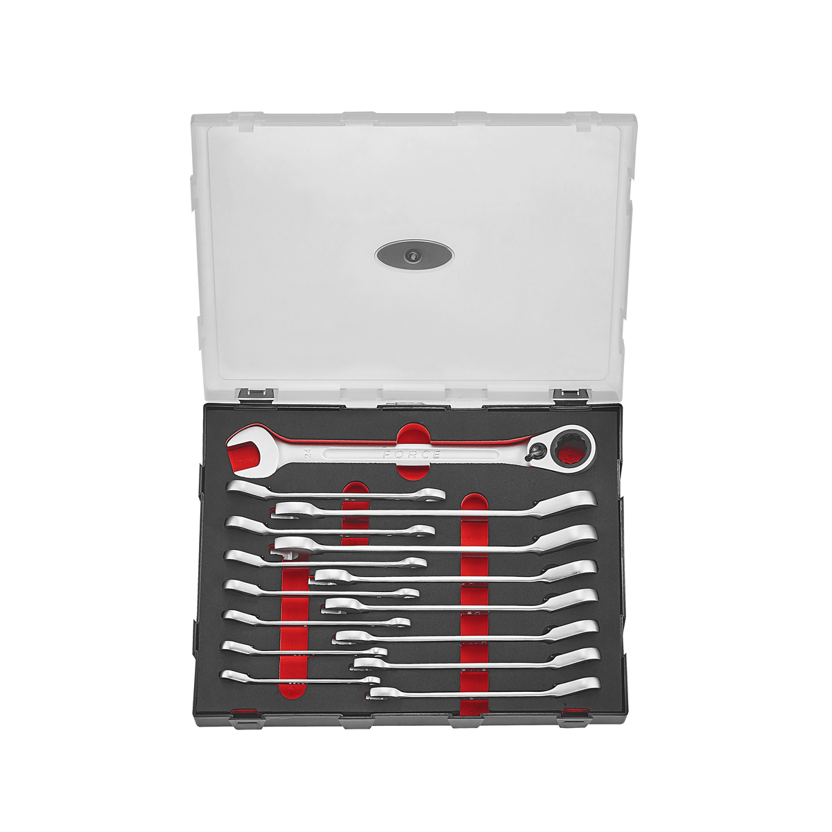 15pc Reversible ratchet wrench set
