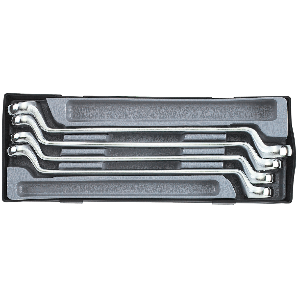 4pc 75º Offset ring wrench set