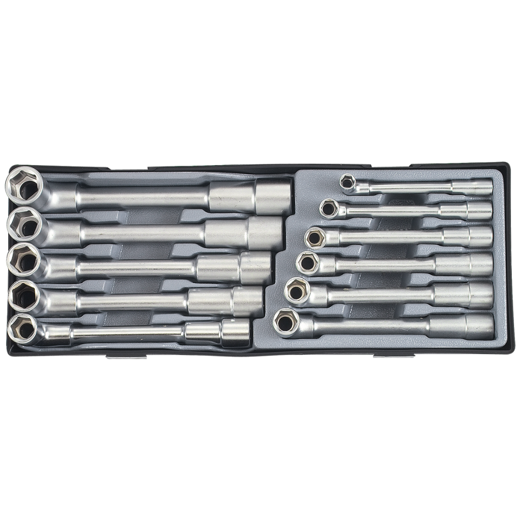 11pc Angle 6pt.-6pt. socket wrench set