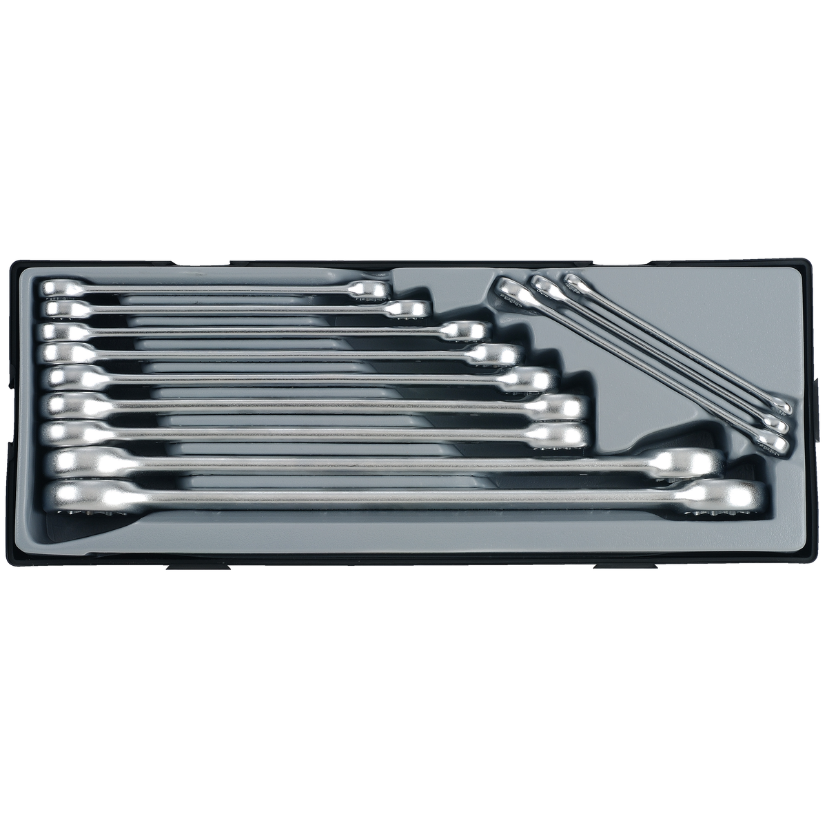 12pc Flat ring wrench set