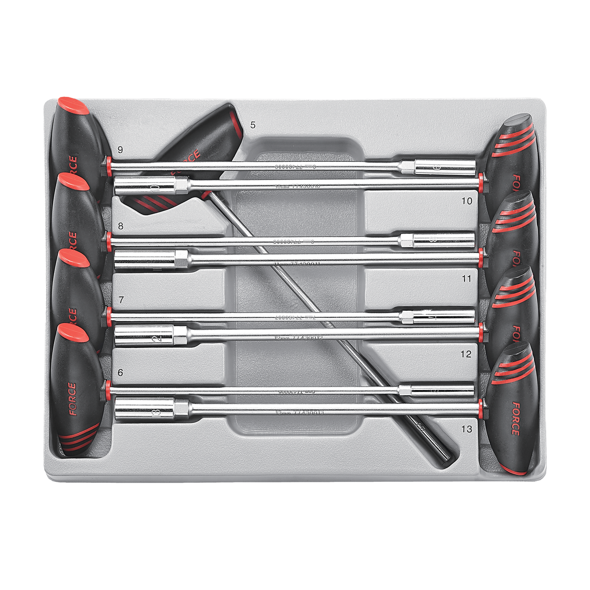 9pc T-handle hex socket driver set