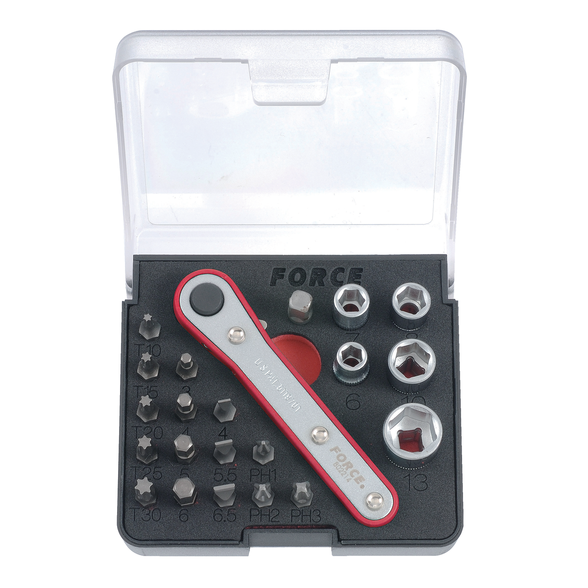 22pc Mini ratchet bit handle set