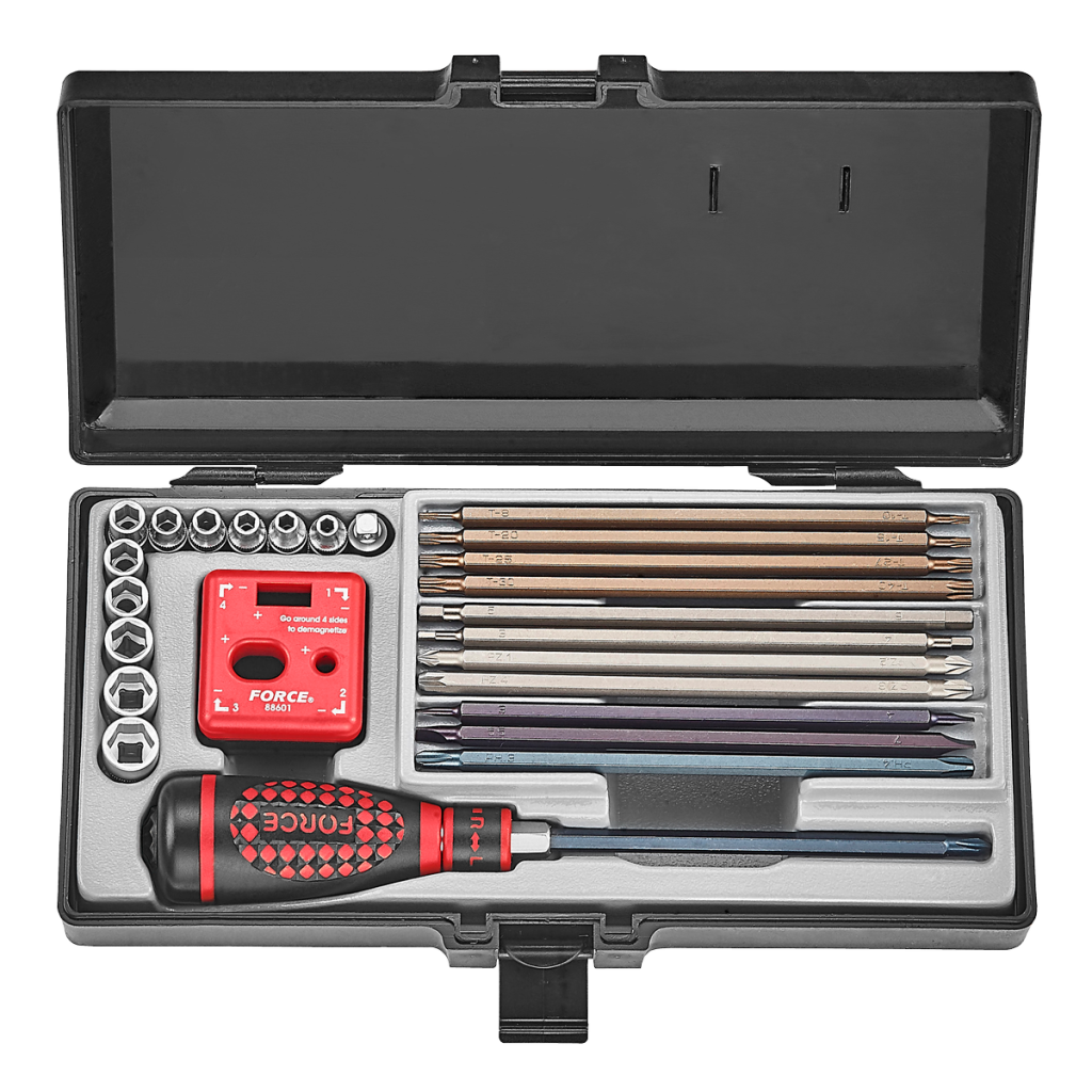 26pc Ratchet bit spinner handle set