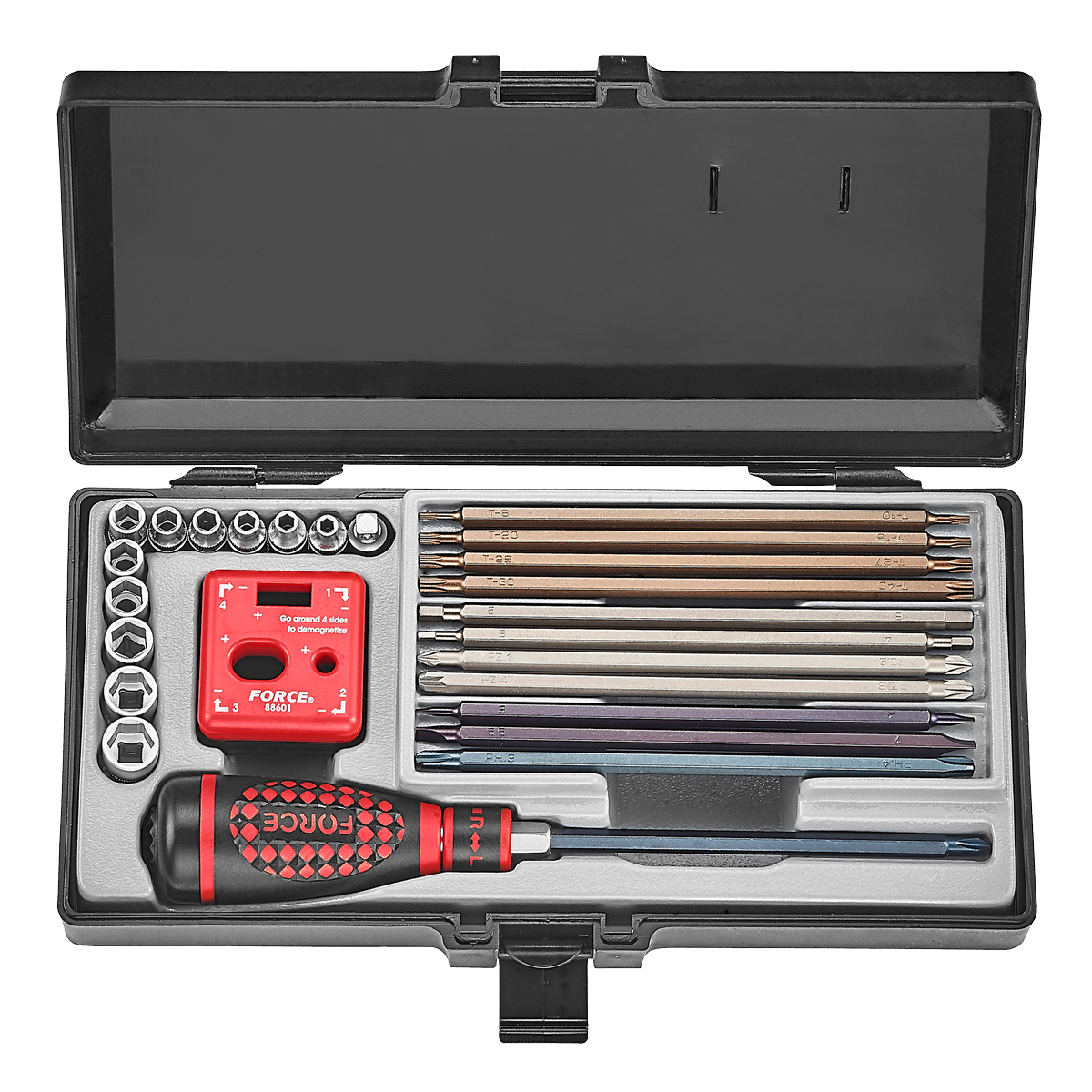 26pc Ratchet bit spinner handle set